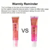 SHEIN 2PCS Golden Foil Temperature Change Lip Oil Moisturizing
