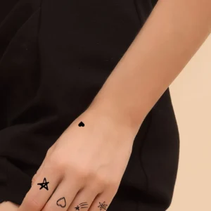 SHEIN 4pcs/set Fashionable Small Design Temporary Tattoo Sticker