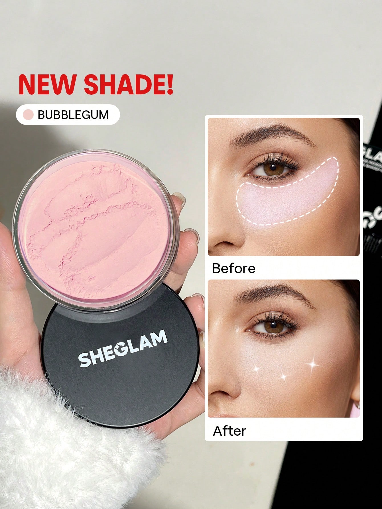 SHEGLAM Baked Glow Setting Powder-Bubblegum