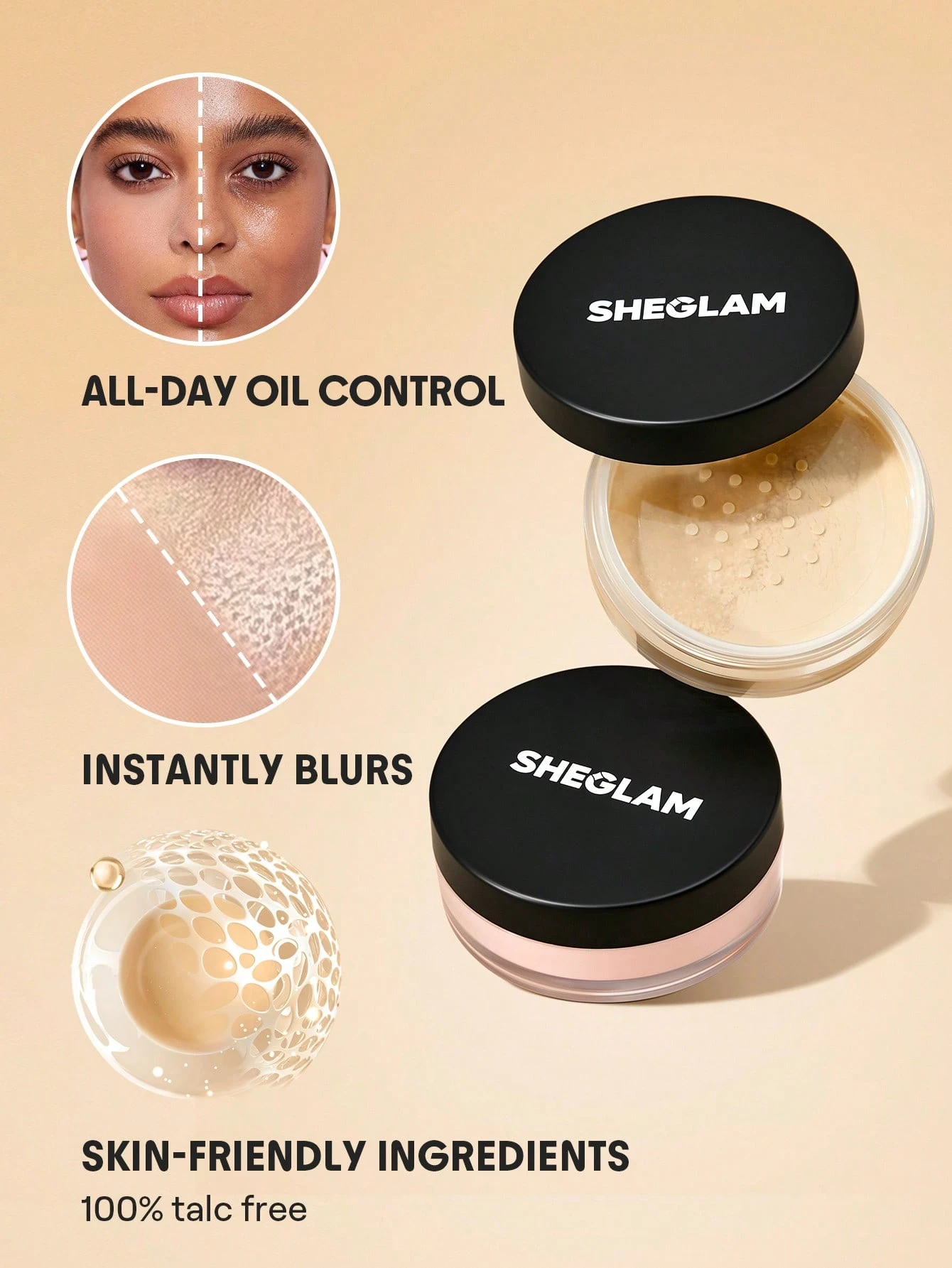 SHEGLAM Baked Glow Setting Powder-Bubblegum