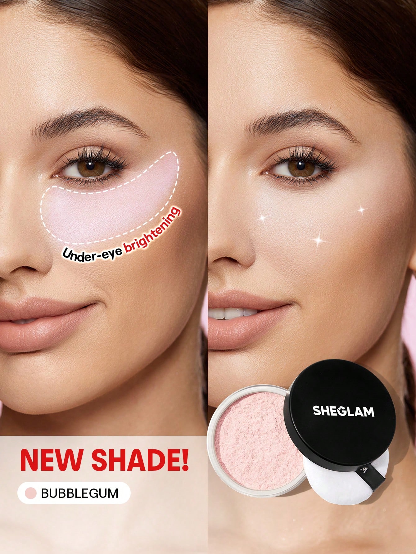 SHEGLAM Baked Glow Setting Powder-Bubblegum