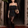 SHEIN VERO DIAZ Designer Elegant Women's Black Dress