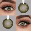 SHEIN 2 Pieces Gray Brown Color Contact Lenses