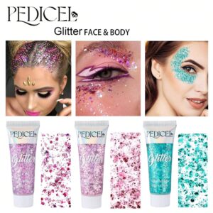 SHEIN Shimmering Eyeshadow Glitter Gel - Body Nail Hair FaceStickers