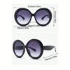 SHEIN Vintage Big Round Fashion Glasses