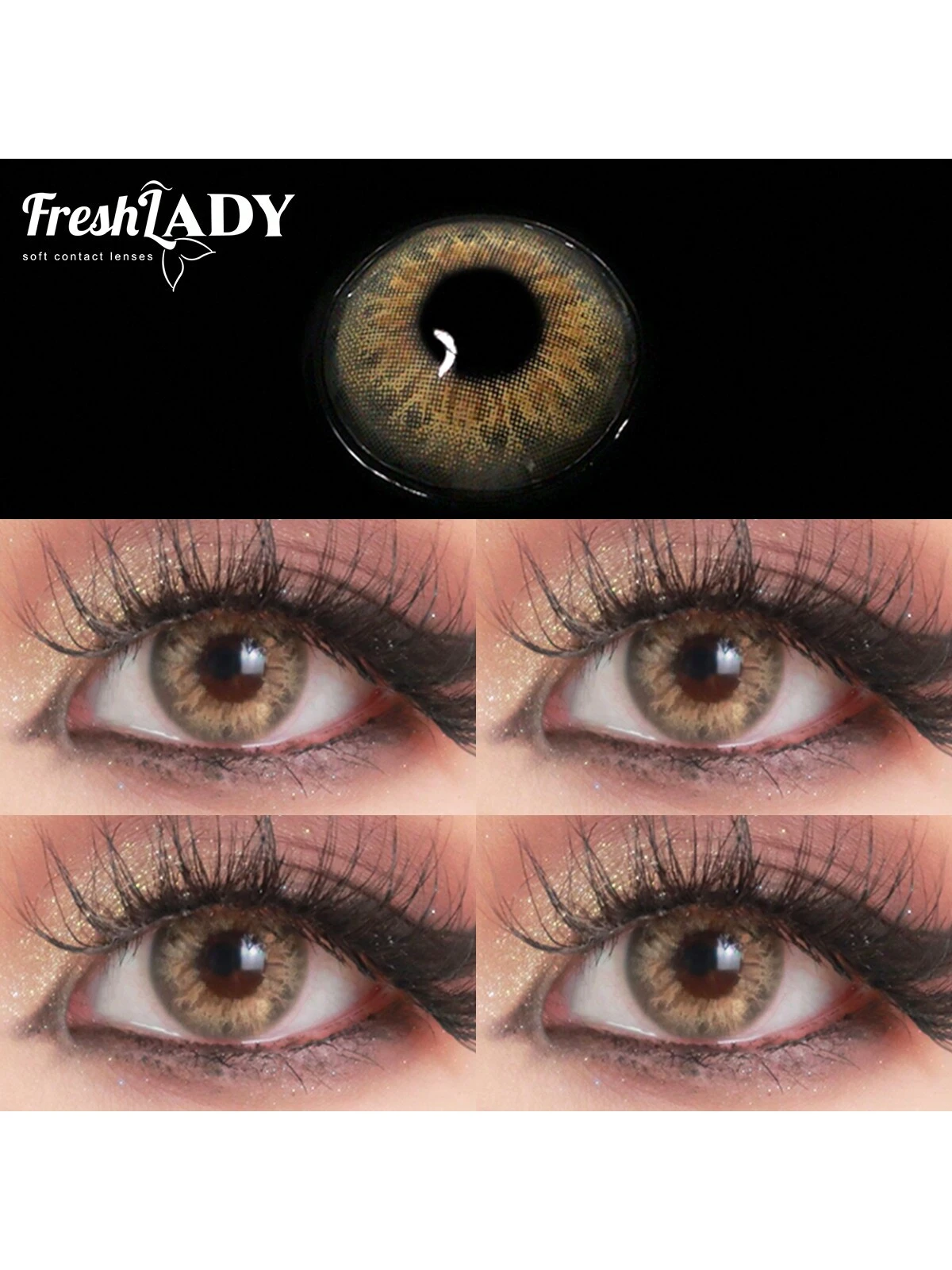 SHEIN FRESH LADY Random Color Giveaway Freshlady Iris Dna Brown Hazel Colored Contact Lenses