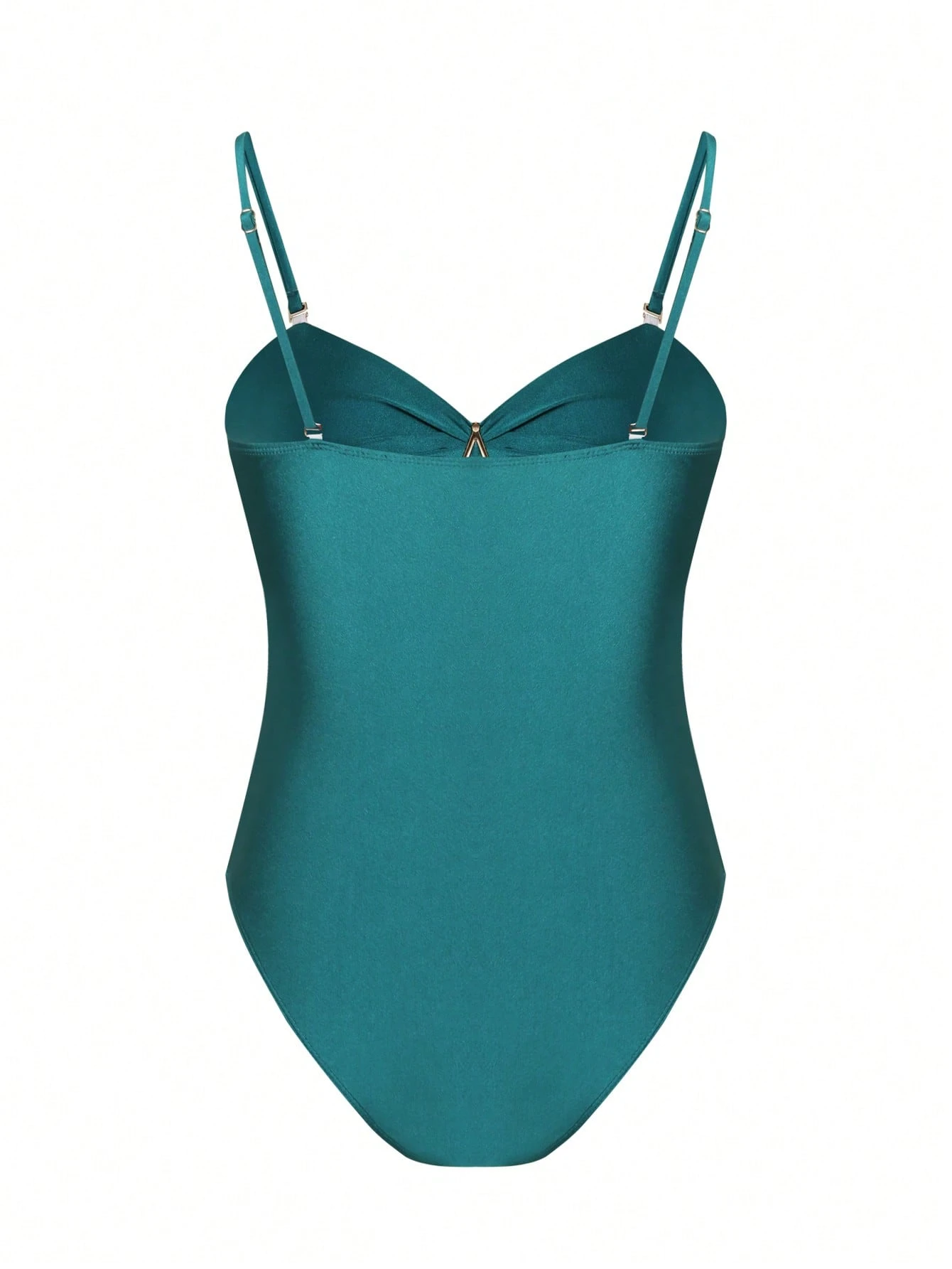 SHEIN Swim Springbreak Women's New Metallic Emerald Green