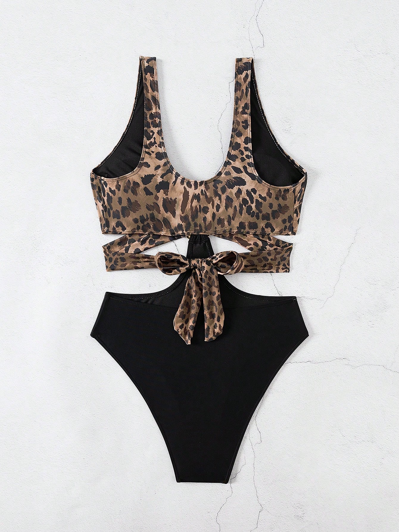 SHEIN Swim SXY Springbreak Women Deep V-Neck