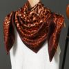 Fashion Chain Print Satin Scarf For Women,