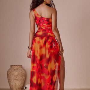 shein Swim Oasis 2 Pieces Women Summer Lily Batik Print One