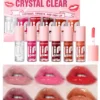 SHEIN 6 Colors Lip Oil Lip Stain, Watery Lip Oil Lip Tint Stain Set