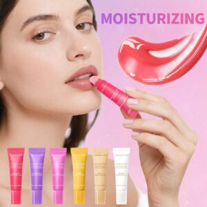 SHEIN 6pcs/Set Lip Gloss Set Including Colored Lip Stick, Lip Balm