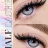 SHEIN 7 Pairs Half Lashes 17mm Cat Eye Tail Elongated Lashes