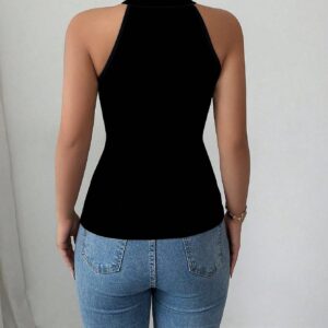 SHEIN Elenzga Fashionable & Sexy Handmade 3D Floral Decor Women T-Shirt