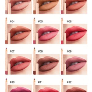 HANDAIYAN 12pcs Matte Lipstick & Lip Liner Set