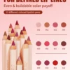 HANDAIYAN 12pcs Matte Lipstick & Lip Liner Set