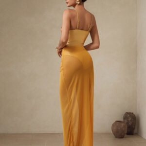 SHEIN Swim Chiccia Women's Laser Cut-Out Sexy Backless One-Piece