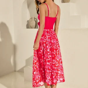 SHEIN Swim Oasis 2pcs/Set Women Ditsy Floral Spaghetti Strap