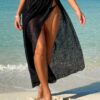 SHEIN Swim Vcay Beach Vacation, Women Black Snake