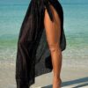 SHEIN Swim Vcay Beach Vacation, Women Black Snake