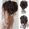 SHEIN LYSW Messy Bun Hairpiece With Natural Fringes