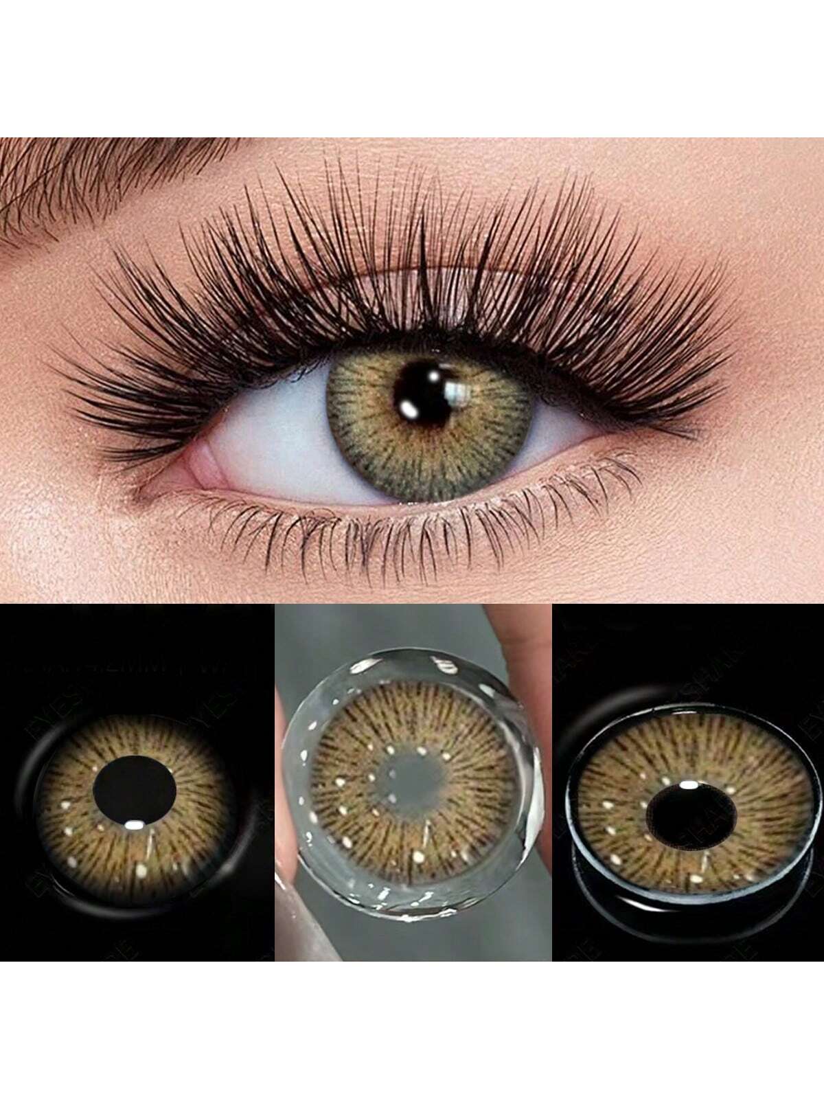 SHEIN 1 Pair Of Colored Contact Lenses, Annual Disposable