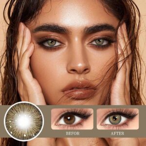 SHEIN 1 Pair Of Colored Contact Lenses, Annual Disposable