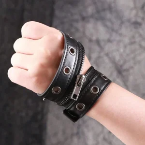 SHEIN Lolita Cyberpunk Goth Vintage Chain Fingerless Gloves