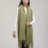 SHEIN New Fluffy Tassel Scarf Warm Comfortable Large Shawl