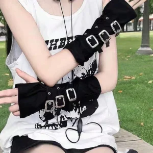 SHEIN Y2k Style Suitable Punk Gloves