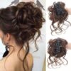 SHEIN LYSW Messy Bun Hairpiece With Natural Fringes