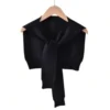 SHEIN Casual Y2K Shawl Wraps Knitted Tie Up Knotted Shoulder Cape