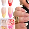SHEIN Acrylic Short Almond Shape French Press On Nails