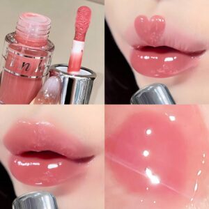 SHEIN Transparent Gloss Lip Balm, Moisturizing And Long-Lasting, Liquid Lipstick