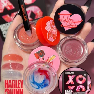 Harley Quinn X SHEGLAM Villainous Misfits Lip Jam Set 3 Pcs Moisturizing Lip Gloss