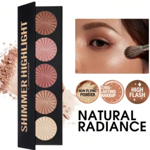 SHEIN Highlighter Powder Palette, Long-Lasting