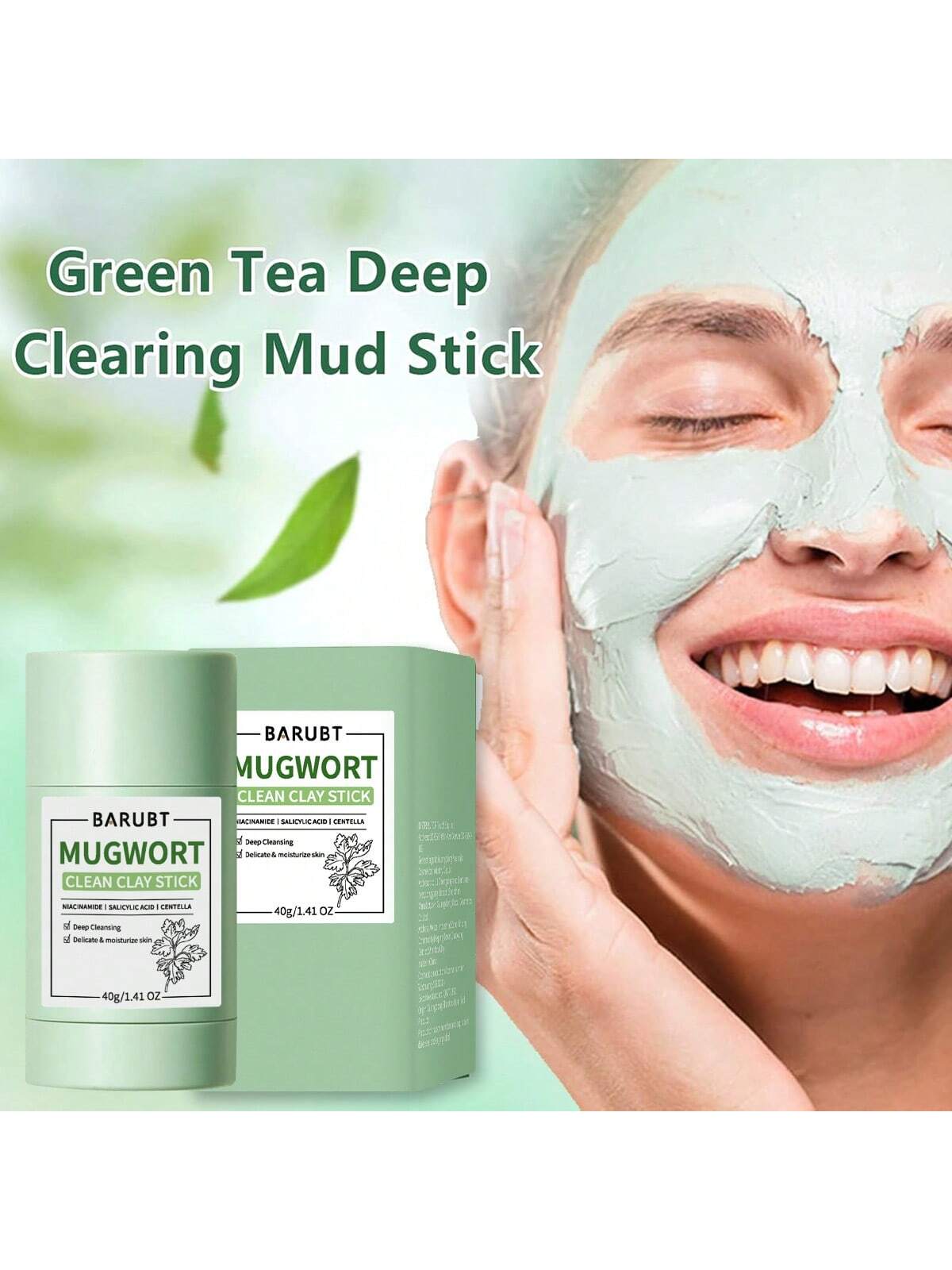 SHEIN BARUBT Autumn Winter Essential Strawberry Clay Face Mask