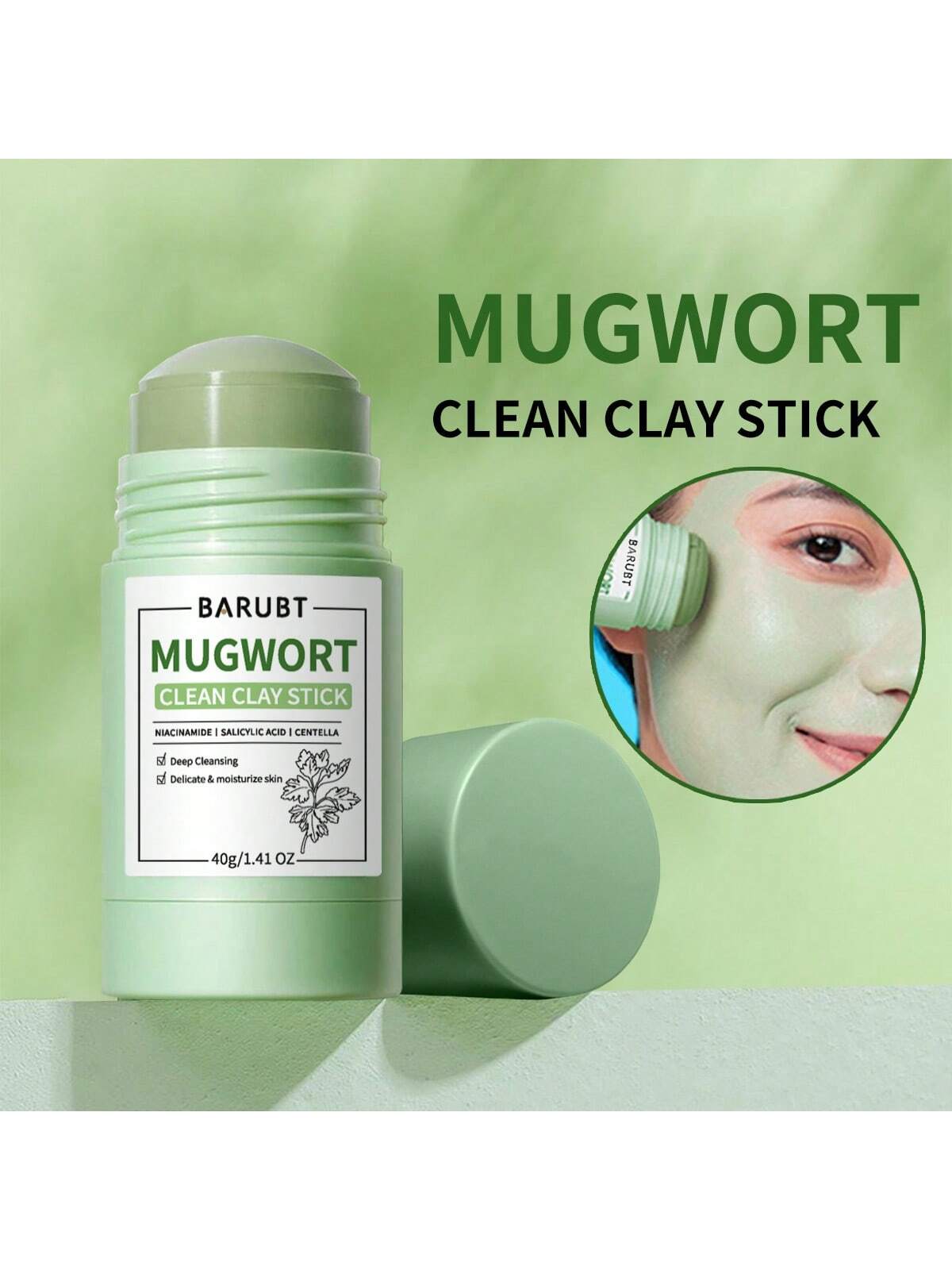 SHEIN BARUBT Autumn Winter Essential Strawberry Clay Face Mask