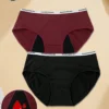 SHEIN 2pcs Woman Basics Menstrual Panties Period Shorts Menstruation Period Underwear