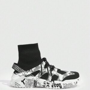 SHEIN Vate Creative Lace-Up Thick Sole Platform Shoes