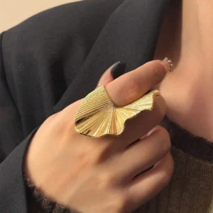 1 Piece,Large Wave Ring Suitable For Party Matching