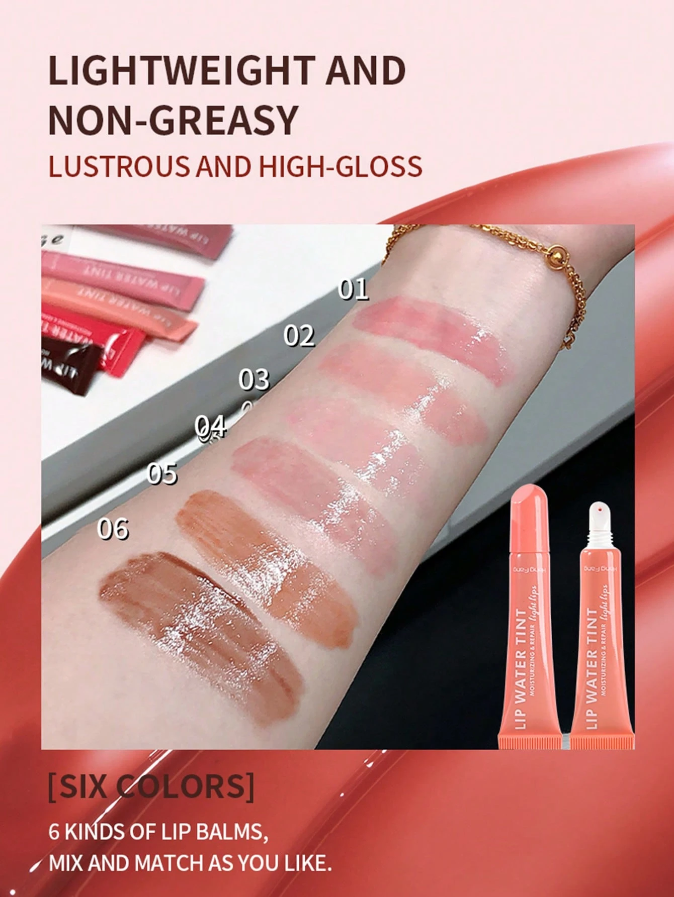 SHEIN Polypeptide Lip Gloss Liquid Lip Balm With Hydrating Glossy Plumping Effect