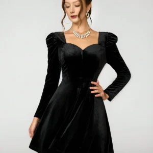 Poshira Women's French Luxury Formal Gown Dress